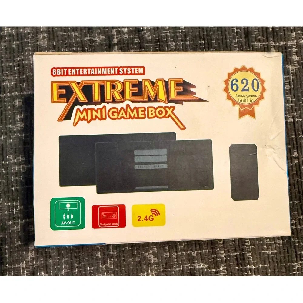 U-BOX Extreme Mini Game Box EMX-40 8-Bit Console 620 Games New Wireless 2.4G